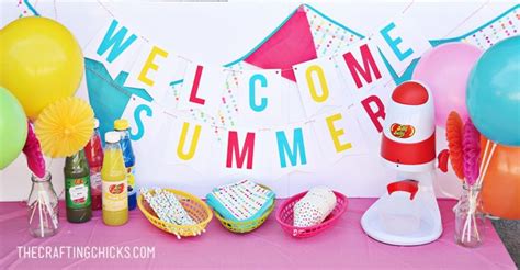 Summer Snow Cone Party - The Crafting Chicks