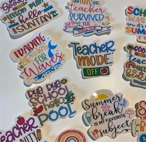 Set of teacher stickers thank you teacher gifts thank you | Etsy