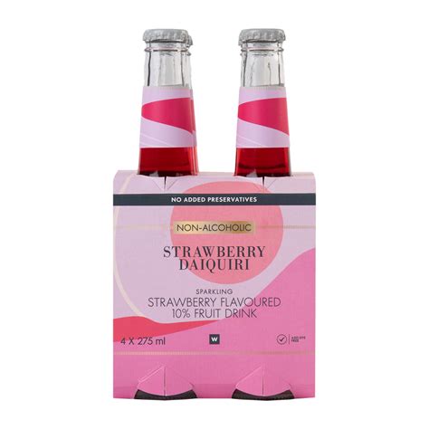 Sparkling Non-Alcoholic Strawberry Daiquiri 4 x 275 ml | Woolworths.co.za