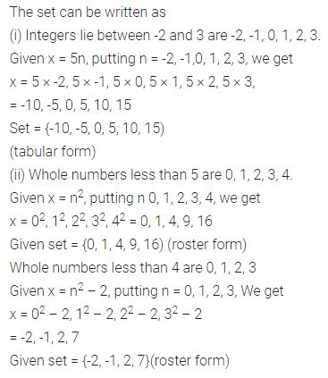 Write following sets in roster form: - WorkSheets Buddy