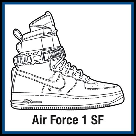 Air Force 1 Coloring Pages - Jaka-Attacker