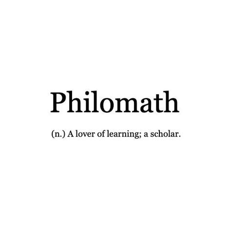 Word of the Day: Philomath I think this word describes many of our followers! Have a great ...