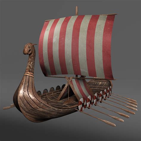 ship viking longship 3d model | Viking longship, Longship, Vikings