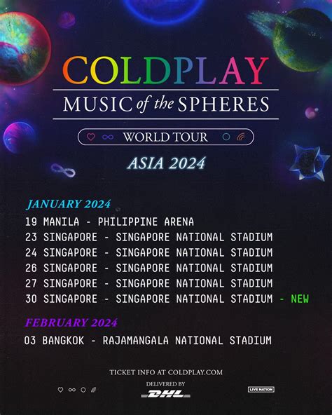 Coldplay on Twitter: "Asia Jan-Feb 2024 // Tickets on sale today for ...