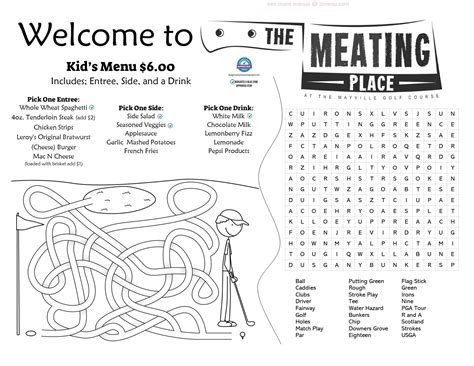 Menu at The Meating Place pizzeria, Mayville