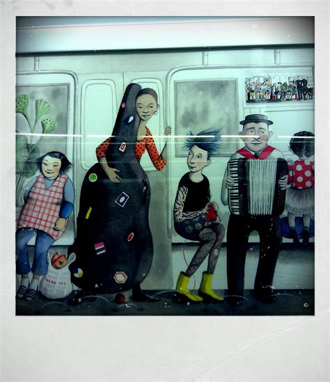 New York Subway Art Depicts Riders Including a Knitter - toniCarr Designs