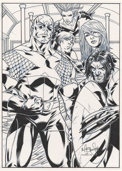 Gary Martin inks on future Captain America and Wolverine, in ilia ...