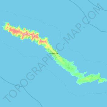 Amchitka Island topographic map, elevation, terrain