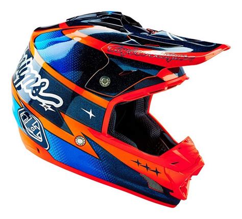 2016 Troy Lee Designs TLD SE3 Motocross Helmet Team Orange/Navy MX ...