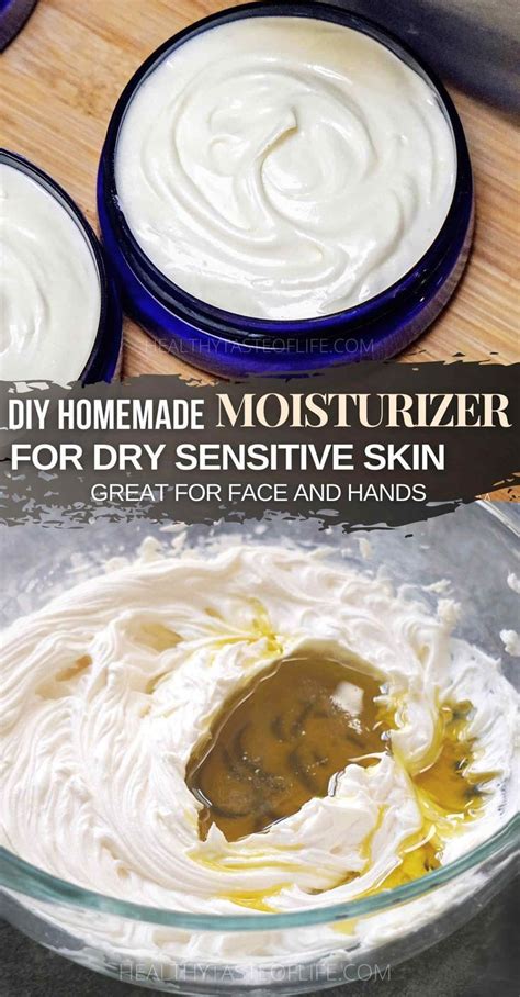 Homemade diy face moisturizer for dry sensitive skin with natural ...