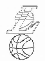 Los Angeles Lakers Logo Coloring Page  Free Printable Pages sketch template