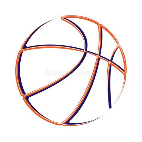 Basketball Outline Silhouette Stock Vector - Illustration of banner, game: 131668647