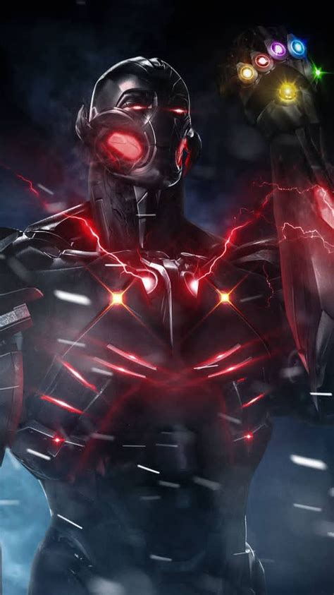 Ultron With infinity Stones iPhone Wallpaper | Ultron marvel, Ultron ...