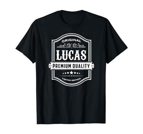 Amazon.com: Lucas Vintage Classic Design T-Shirt: Clothing