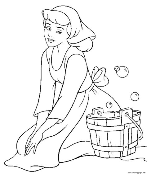 Princess Free Disney Cinderella For Kids6244 Coloring Pages Printable