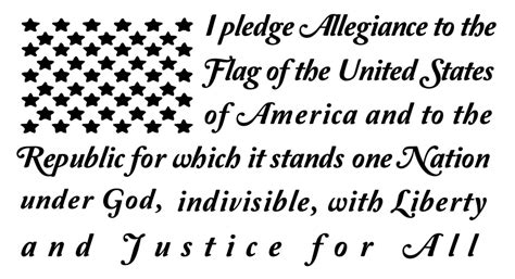 American Flag With Pledge Of Allegiance Svg | MockupsCreative.com