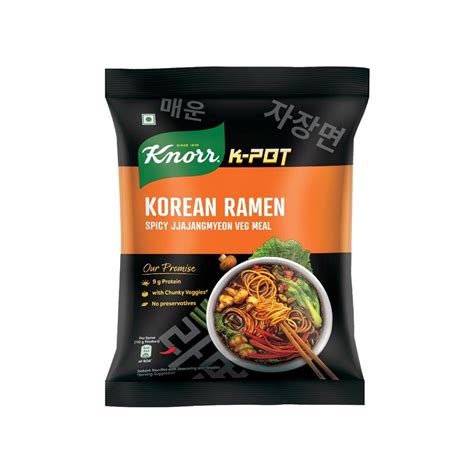 Knorr Korean Ramen Spicy Jjajangmyeon Veg Flavoured Instant Noodles Price - Buy Online at ₹54 in ...