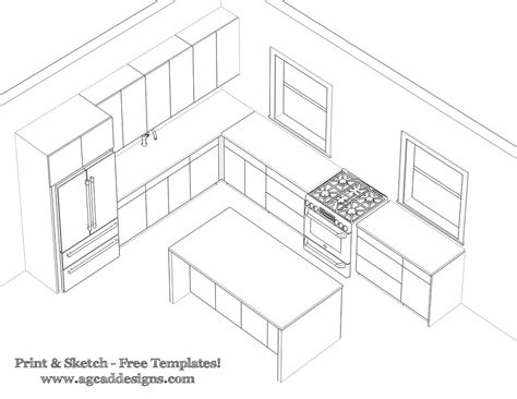 Kitchen Layout Template