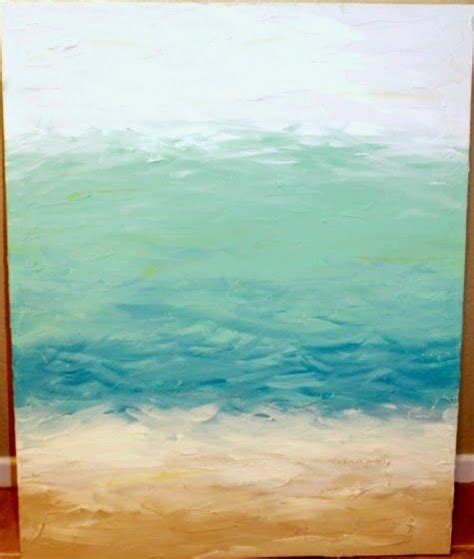 DIY Abstract Sea Paintings Anyone Can Make | Abstract ocean painting, Beach canvas art, Ocean ...