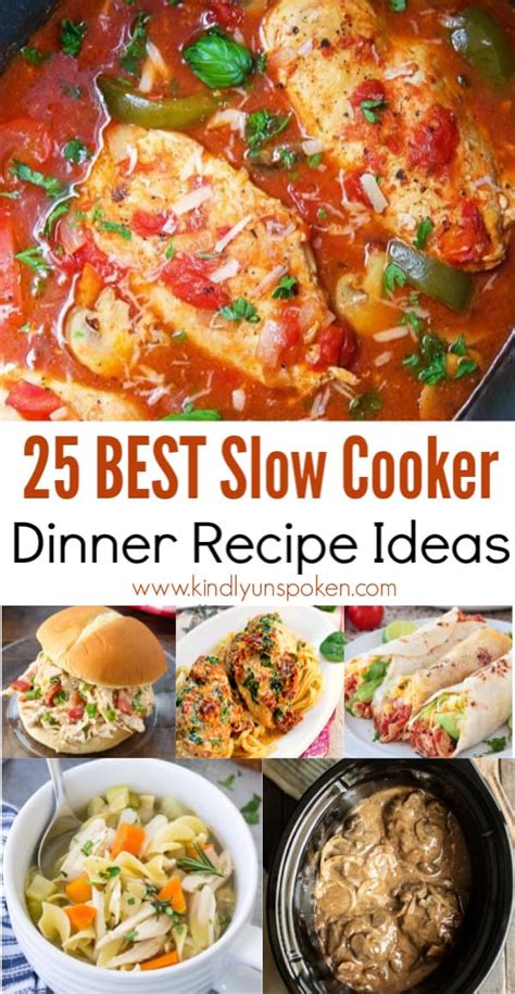 25 Easy Slow Cooker Dinner Recipes - Kindly Unspoken