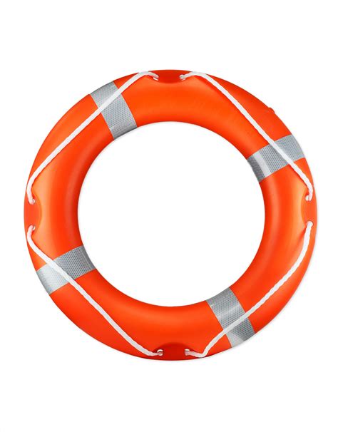 Life Ring - 30" Lifebuoy with SOLAS Reflective Tape MED Ship’s Wheel Compliant - Access Ropes