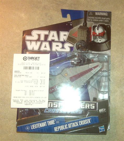 Star Wars Transformers Crossovers Lieutenant Thire/Republic Attack Cruiser Released in the US ...