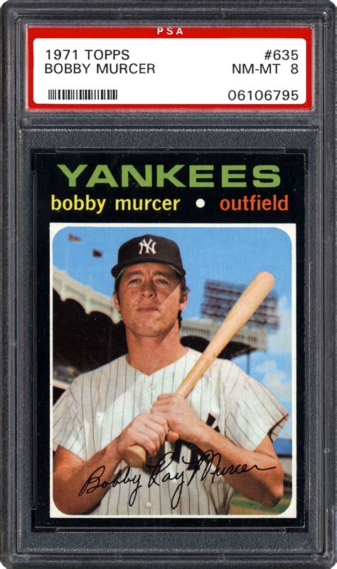 1971 Topps Bobby Murcer | PSA CardFacts™