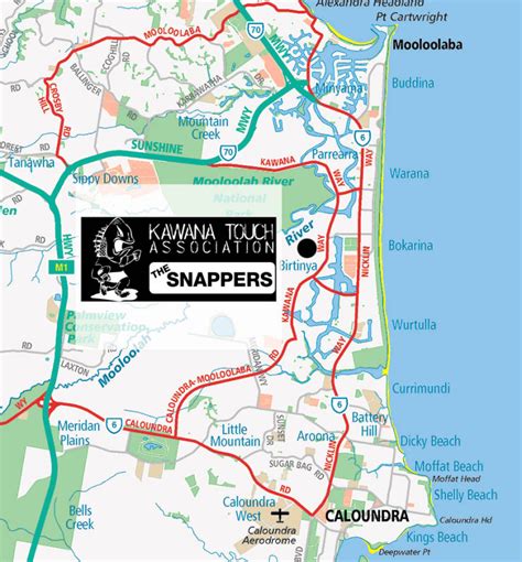 Map of Kawana Region - Kawana Touch Association - SportsTG