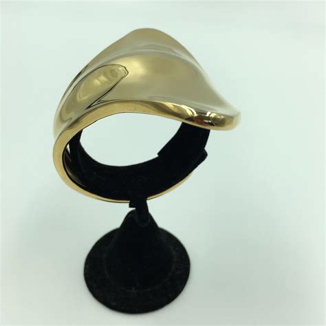 Robert Lee Morris 24k Gold Plated Art Wear Anatomical Cuff Bracelet For ...