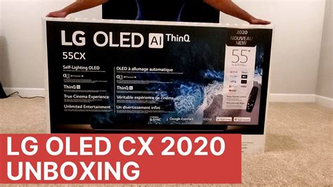 LG OLED CX Series 2020 Unboxing and Setup - YouTube