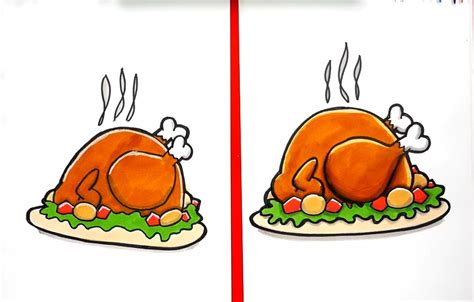 How To Draw a Turkey: 10 Easy Drawing Projects