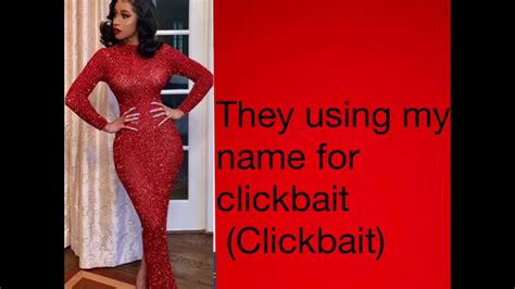 CARDI B Clout lyrics (only Cardi B) - YouTube