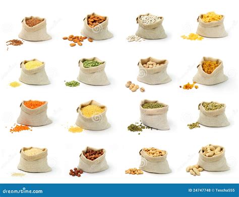 Cereal and nuts stock photo. Image of lentils, almond - 24747748