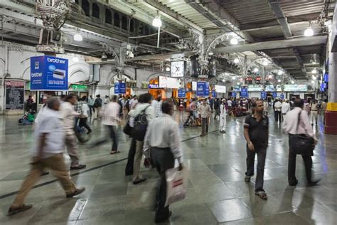 Chhatrapati Shivaji Terminus Interior in Mumbai Editorial Photo - Image ...