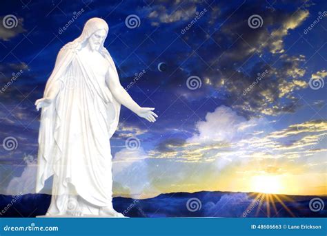 Jesus at Creation of World stock image. Image of inspirational - 48606663