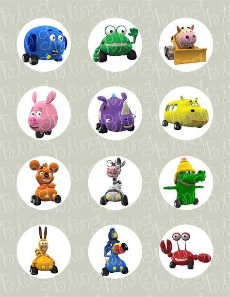 Jungle Junction Inspired Edible Icing Cupcake Decor Toppers - JJ2C | Jungle junction, Cupcakes ...