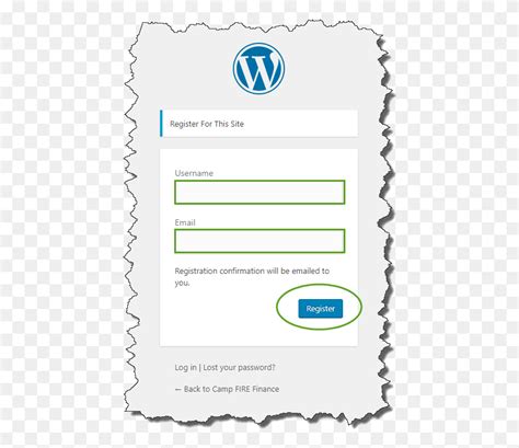 Create A Camp Fire Finance Account Wordpress Login Page, Text, File HD PNG Download – Stunning ...