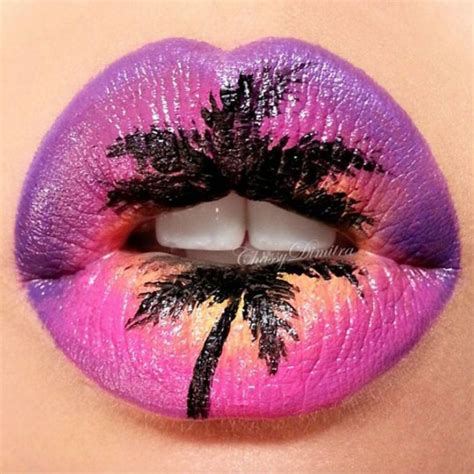 44 Beautiful Lip Art Designs You'll Want To Try RN | Lip art, Lip art makeup, Lipstick art