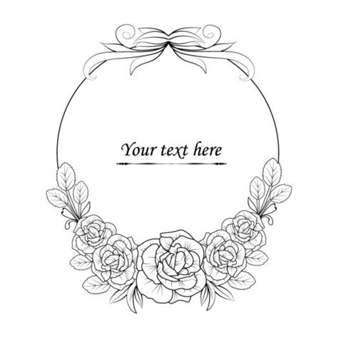 set a rose border design vector illustration, rose border and frame ...