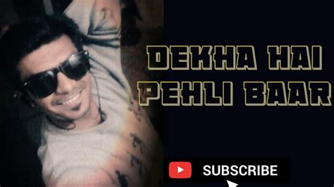 Dekha Hai Pehli Baar.....Movie : Sajaan - YouTube