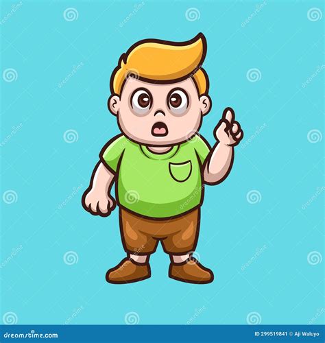 Boy Get Idea Cartoon Illustration Stock Illustration - Illustration of ...