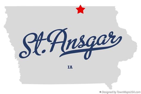 Map of St.Ansgar, IA, Iowa