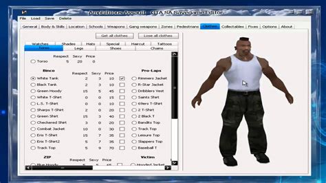 GTA SA Savegame Editor new - YouTube
