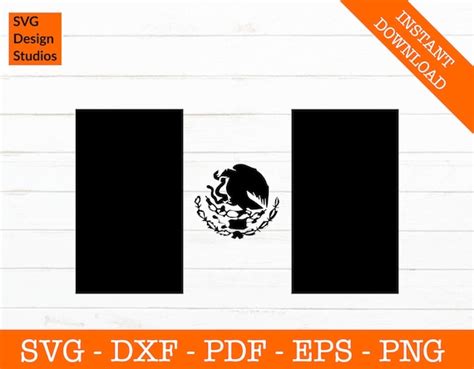 Black and White Mexican Flag Svg Mexico Flag Svg Mexican - Etsy