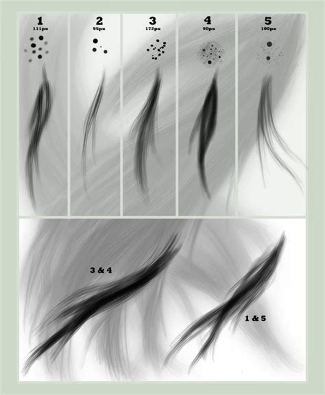 Hair Brush Set for GIMP by Cascade--Studios on DeviantArt