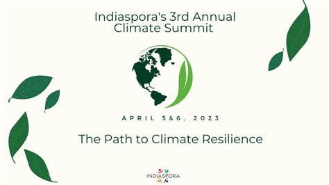 Indiaspora to host third climate summit on April 5