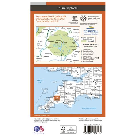 Ordnance Survey Bodmin Moor - Hiking map | Buy online | Bergfreunde.eu