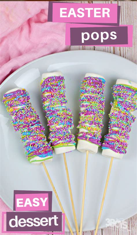 Easter Marshmallow Pops Recipe - 3 Boys and a Dog