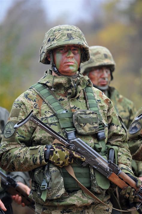 A Croatian soldier member of the Armoured Mechanized Guard Brigade during 'Puma 16' exercise ...