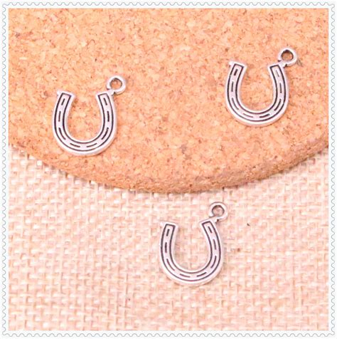 30pcs lucky horseshoe Charms Antique Silver Horse Shoe Charm Lucky Horseshoe Charms 18*12mm-in ...